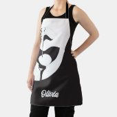 Individuelle Name Hello Black and White Golf Schürze (InSitu)