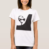 Individuelle Name Hello Black and White Golf T-Shirt (Vorderseite)