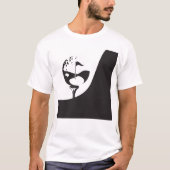 Individuelle Name Hello Black and White Golf T-Shirt (Vorderseite)