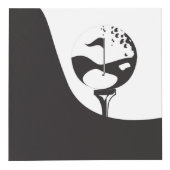 Individuelle Name Hello Black and White Golf Würfel (Rechts)