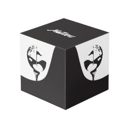 Individuelle Name Hello Black and White Golf Würfel