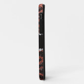 Individuelle Name, hellorange Glitzer Leopard Case-Mate iPhone Hülle (Hinten/Links)