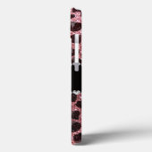 Individuelle Name hellrosa Glitzer Leopard Case-Mate iPhone Hülle (Rückseite / Links)
