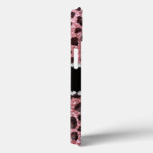 Individuelle Name hellrosa Glitzer Leopard Case-Mate iPhone Hülle (Rückseite / Rechts)