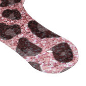 Individuelle Name hellrosa Glitzer Leopard Schneidebrett (Ecke)