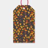 Individuelle Name Herbstuntergänge Geschenkanhänger (Rückseite)