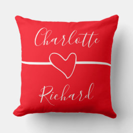 Individuelle Name Herz Ewige Liebe Hochzeit Gesche Kissen