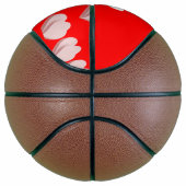 Individuelle Name Herz rot Basketball (Rechts)