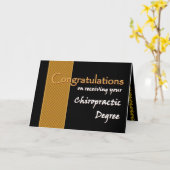 INDIVIDUELLE NAME Herzlichen Glückwunsch - Chiropr Karte (Gelbe Blume)