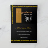 INDIVIDUELLE NAME Herzlichen Glückwunsch für Ihren Karte (Innenseite)