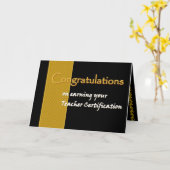 INDIVIDUELLE NAME Herzlichen Glückwunsch Lehrer Ze Karte (Gelbe Blume)