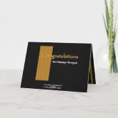 INDIVIDUELLE NAME Herzlichen Glückwunsch - Massage Karte (Rückseite)