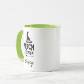 Individuelle Name " Hexenbitte" Tasse (Vorderseite Links)