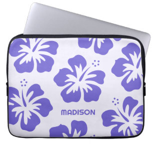 Individuelle Name Hibiskus Laptopschutzhülle