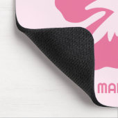 Individuelle Name Hibiskus Mousepad (Ecke)