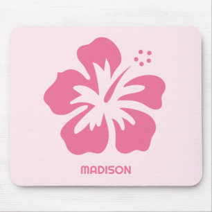 Individuelle Name Hibiskus Mousepad