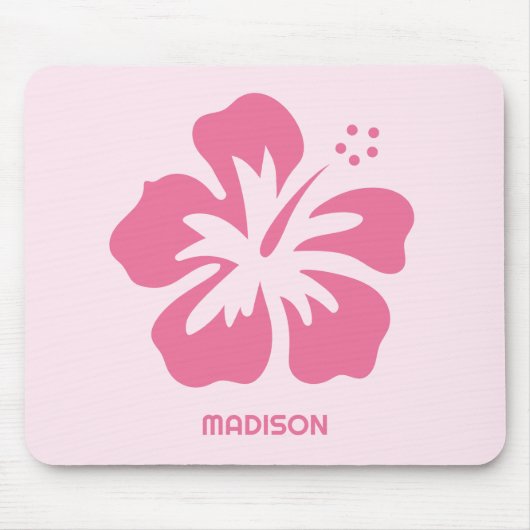 Individuelle Name Hibiskus Mousepad (Vorne)