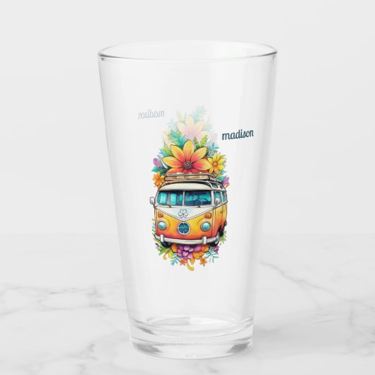 Individuelle Name Hippie Van Glas (Rückseite)