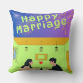 Individuelle Name Hochzeitskissen, Personalisierte Kissen (Vorderseite)