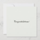 Individuelle Name Hochzeitskleid Brie to be card Karte (Rückseite)