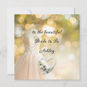 Individuelle Name Hochzeitskleid Brie to be card Karte