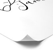 Individuelle Name Holding-Linie Poster (Ecke)