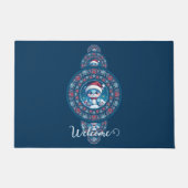 Individuelle Name Holiday Kawaii Bear Ornamental M Fußmatte (Vorderseite)