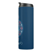 Individuelle Name Holiday Kawaii Bear Ornamental M Thermosbecher (Nach rechts gedreht)