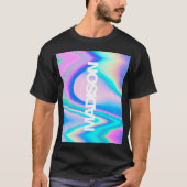 Individuelle Name Holographic Modern Parents Tshir T-Shirt (Vorderseite)