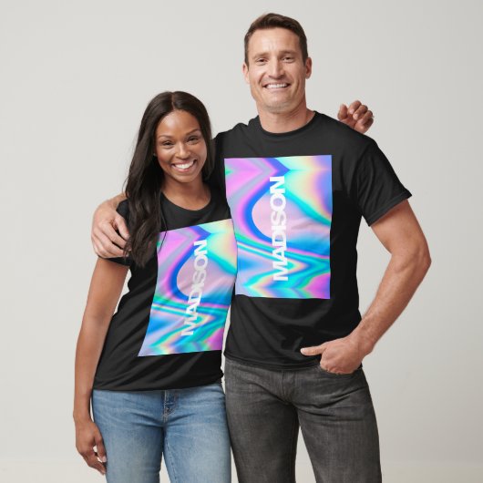 Individuelle Name Holographic Modern Parents Tshir T-Shirt (Unisex)