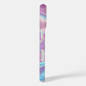 Individuelle Name Holographic Pastel Iridescent Case-Mate iPhone Hülle (Rückseite / Rechts)