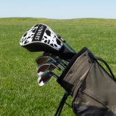 Individuelle Name Holstein Kuh Tierbild Golf Headcover (In SItu)