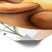 Individuelle Name Honey Bees Teddy Bear Poster (Ecke)