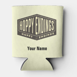 Individuelle Name Hoppy Endings Bierflasche Cooler Dosenkühler