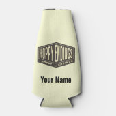 Individuelle Name Hoppy Endings Bierflasche Cooler Flaschenkühler (Vorderseite)