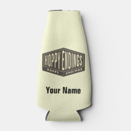 Individuelle Name Hoppy Endings Bierflasche Cooler Flaschenkühler