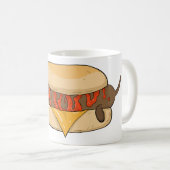Individuelle Name Hot Dog Kaffeetasse (VorderseiteRechts)
