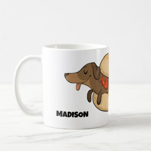 Individuelle Name Hot Dog Kaffeetasse