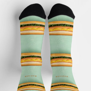 Individuelle Name Hot Dog Socken