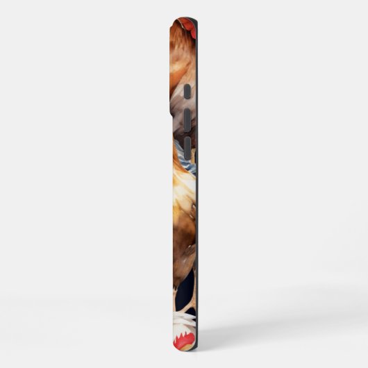 Individuelle Name Hühner Hennenroster-Eier iPhone Hülle (Linke Seite)