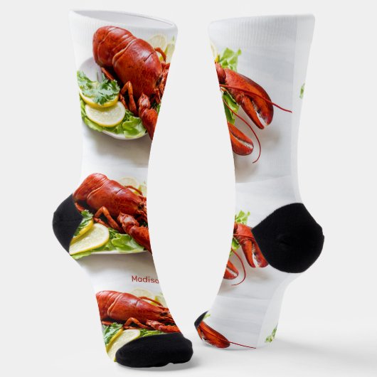 Individuelle Name Hummer Socken (Gewinkelt)