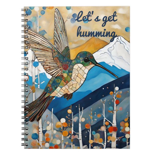 Individuelle Name Hummingbird Notizblock (Vorderseite)