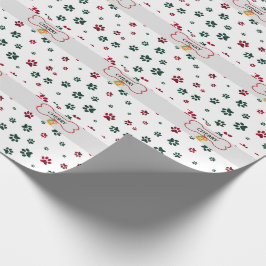 individuelle Name-Hundeschiebe Geschenkpapier