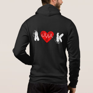 Individuelle Name I Liebe meine Freundin modern sc Hoodie