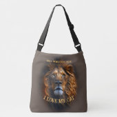 Individuelle Name "I Liebe My Cat" der Frau Tragetaschen Mit Langen Trägern (Vorderseite)