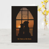 Individuelle Name I Liebe Sie Niedlich Hunde-Karte Karte (Gelbe Blume)