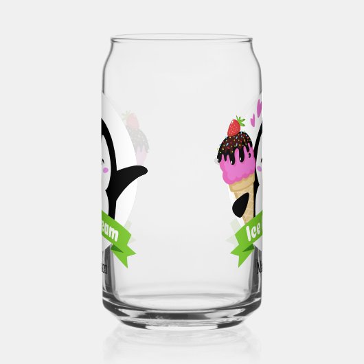 Individuelle Name Ice Cream Pinguin Dosenglas (Links)