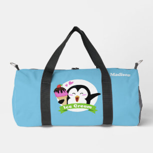 Individuelle Name Ice Cream Pinguin Duffle Bag