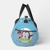Individuelle Name Ice Cream Pinguin Duffle Bag (Rechts)