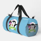 Individuelle Name Ice Cream Pinguin Duffle Bag (Rechte Ecke)